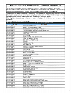 2017 Yu-Gi-Oh! TCG World Championship Celebration goodies (event