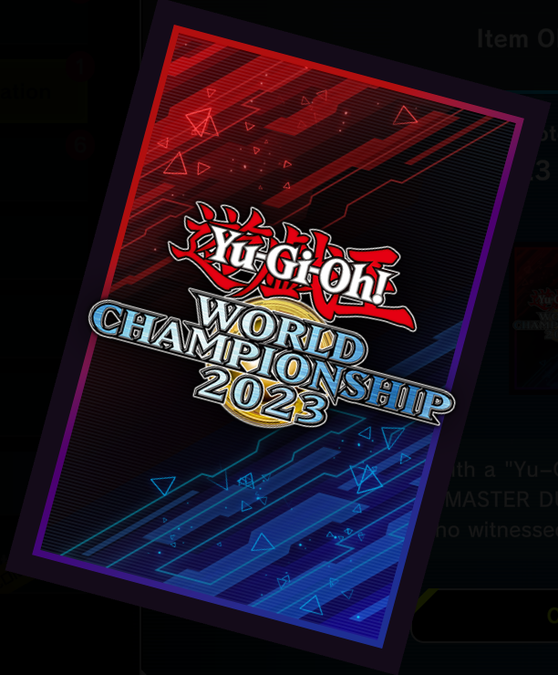 Yu-Gi-Oh! Ygo World Championship 2018 Card Sleeve (YGO Size)